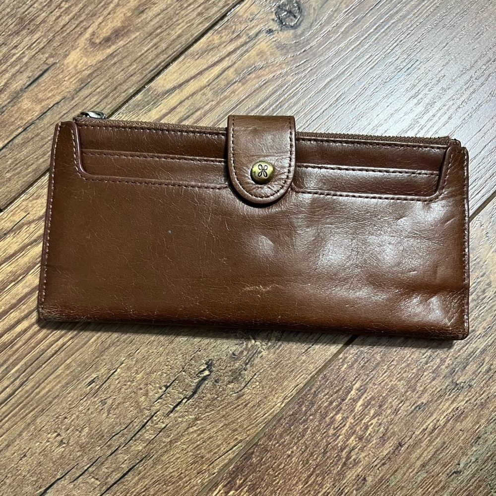 HOBO Brown Leather Wallet
